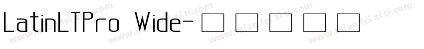 LatinLTPro Wide字体转换